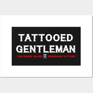 Tattooed Gentleman (Old School x Modern) Posters and Art